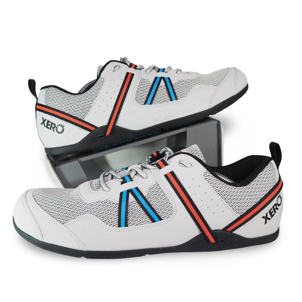 Xero Prio Minimalist Barefoot Training Shoes Men's 14 Lunar -‎ White Black Blue